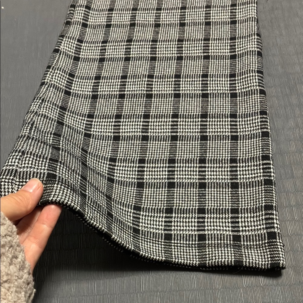 Betabrand Black and White Plaid Dress Pants - Picture 4 of 9
